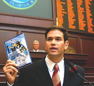 Marco Rubio en la Cámara de Representantes de Florida en 2009./Flickr de Marco Rubio