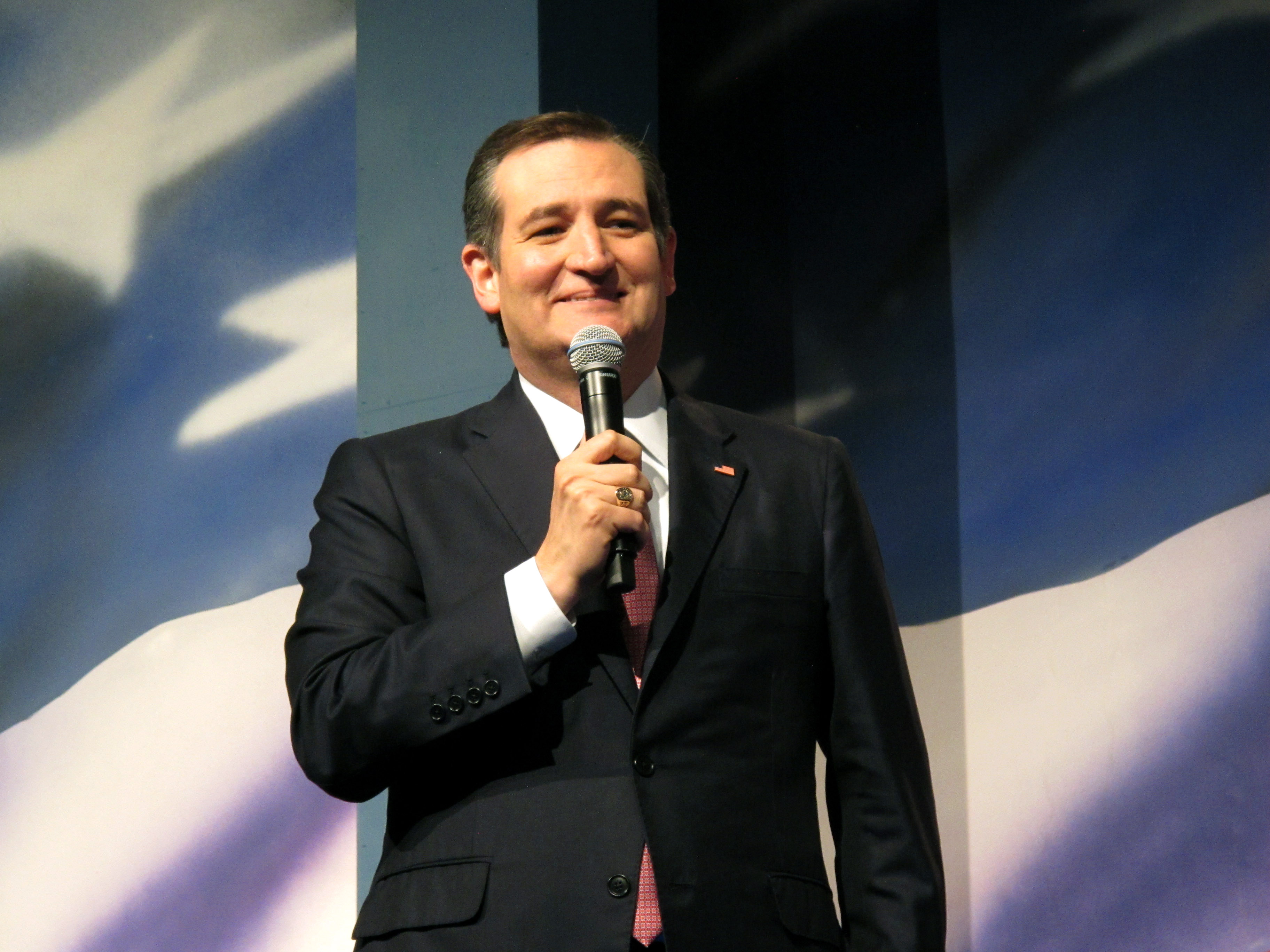 Ted Cruz en la convención de Fargo, en Dakota del Norte, para elegir a los delegados liberados./AP