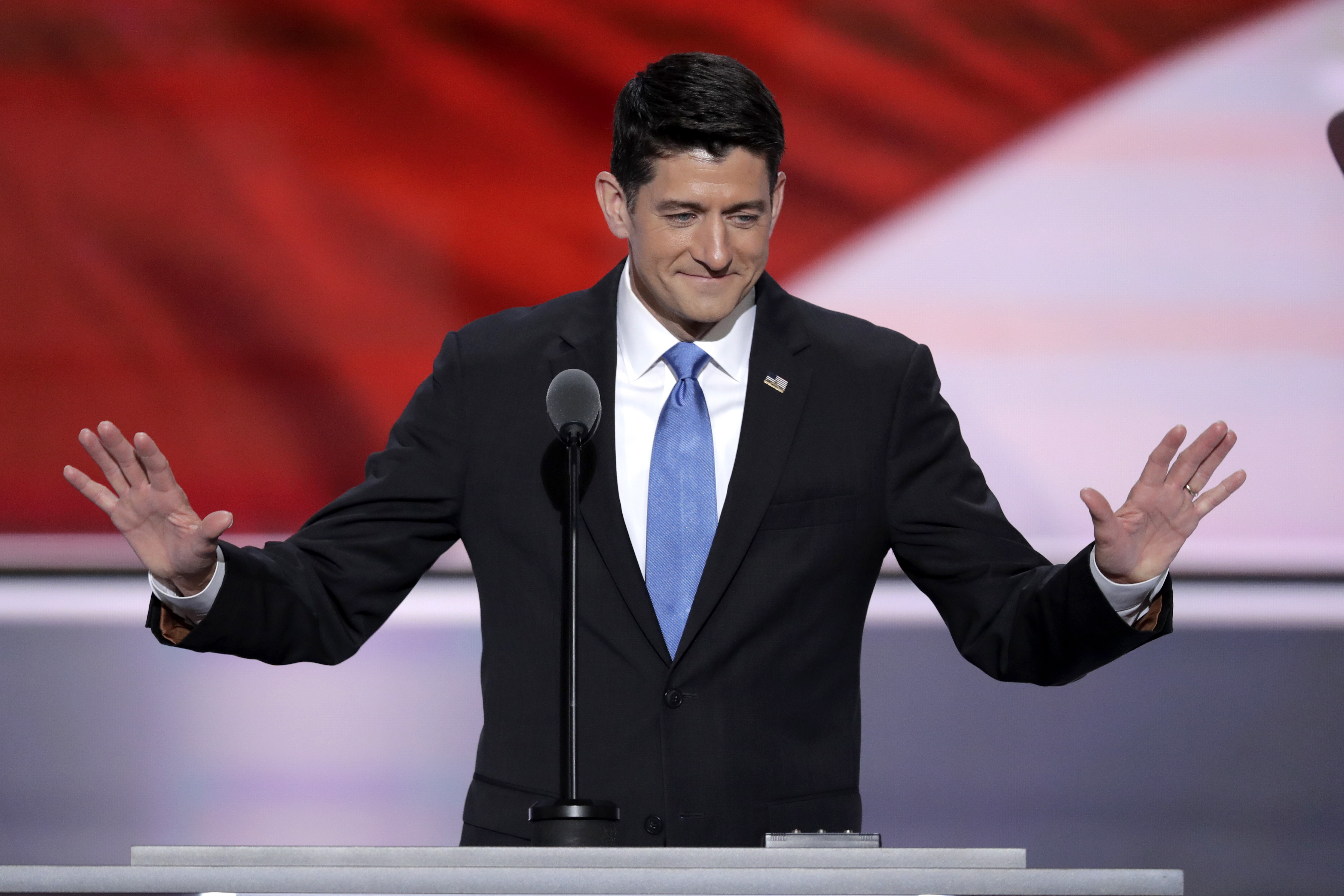 Paul Ryan presidió la votación que hizo oficial la candidatura de Donald Trump a la Casa Blanca./AP