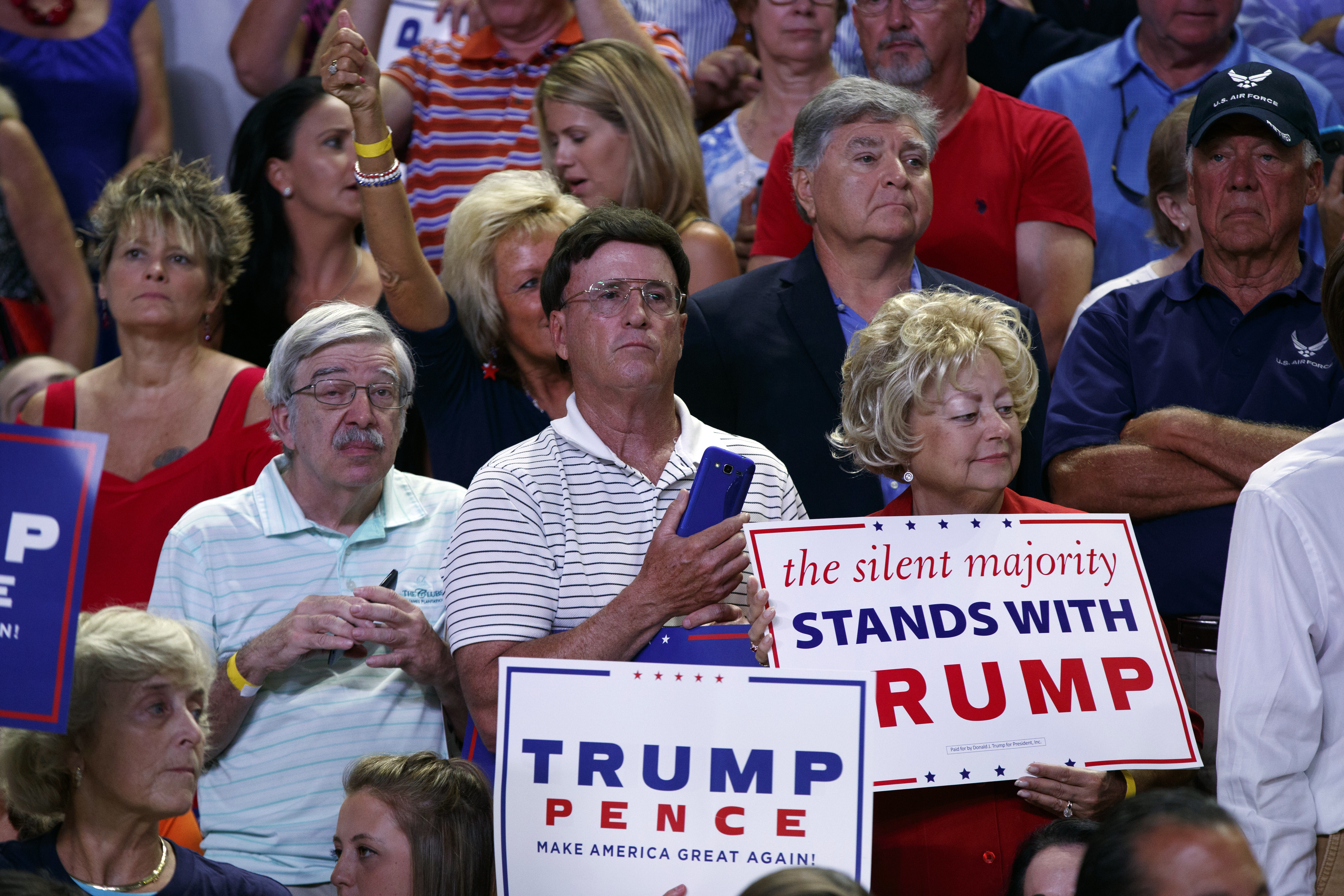 Seguidores de Donald Trump en Carolina del Norte este martes./AP